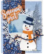 Marianne Design COL1596 - Happy Snowmen by Marleen