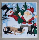 By Lene dies BLD1885 - Happy Snowman