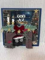 By Lene dies BLD1883 - Christmas Fireplace