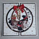 By Lene dies BLD1886 - Christmas Cats