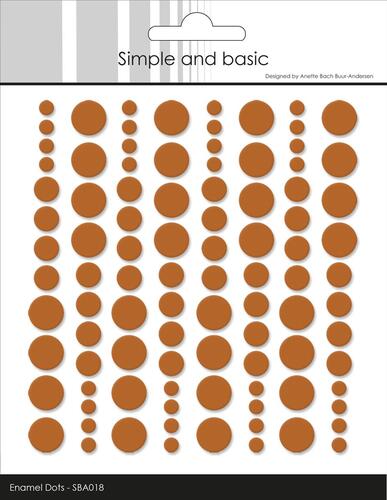 Simple and Basic Enamel Dots SBA018 - Cognac