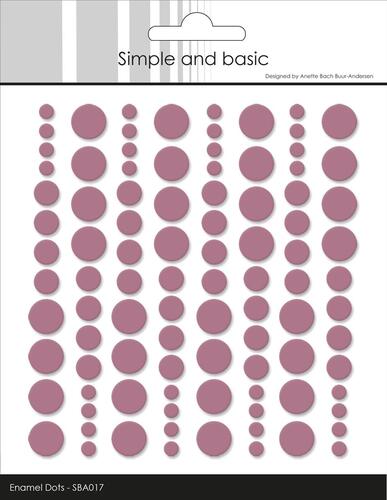 Simple and Basic Enamel Dots SBA017 - Old Rose
