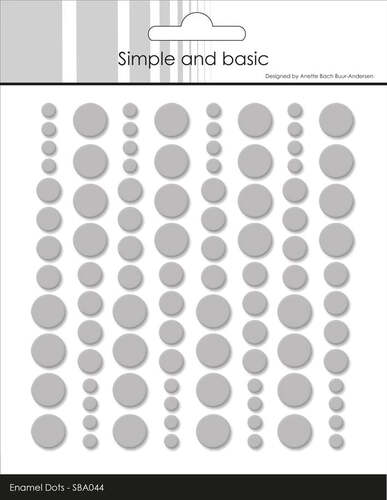 Simple and Basic Enamel Dots SBA044 - Light Grey