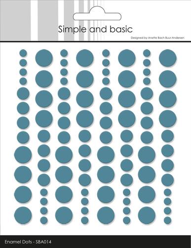 Simple and Basic Enamel Dots SBA014 - Aqua