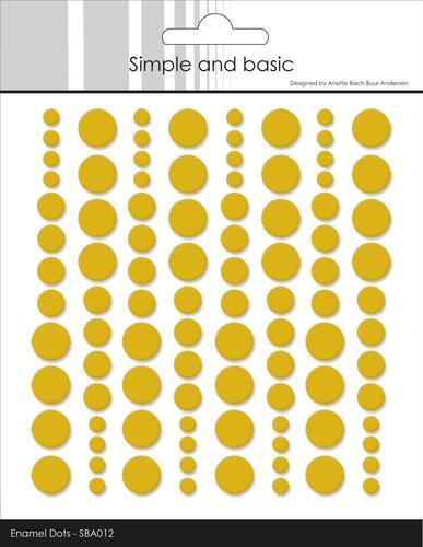 Simple and Basic Enamel Dots Mustard