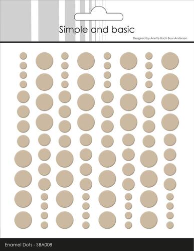 Simple and Basic Enamel Dots Baileys Brown