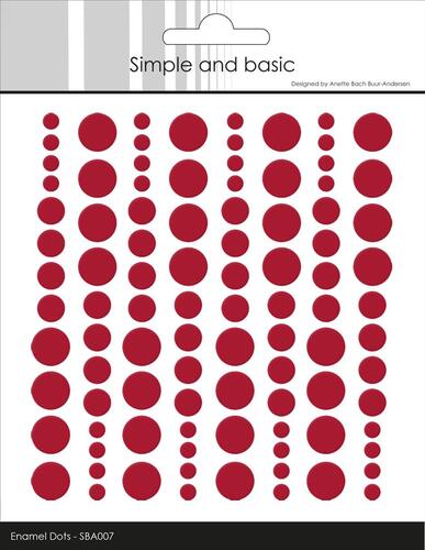 Simple and Basic Enamel Dots SBA007 - Chili Red