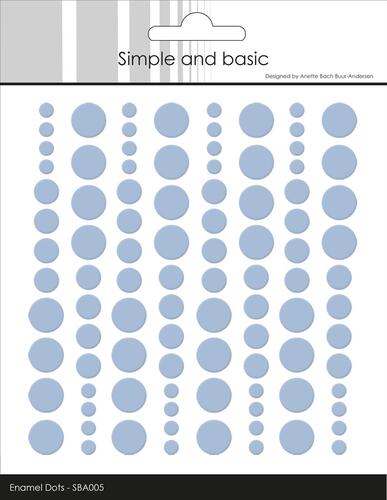 Simple and Basic Enamel Dots SBA005 - Pigeon Blue