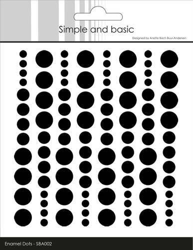 Simple and Basic Enamel Dots SBA002 - Jet Black