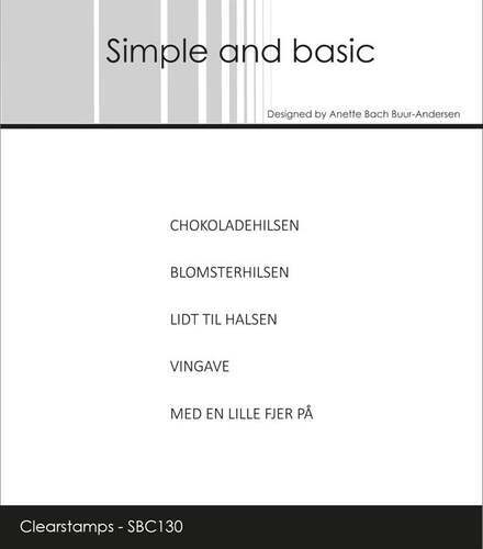 Simple and basic stempel SBC130 - Chokoladehilsen