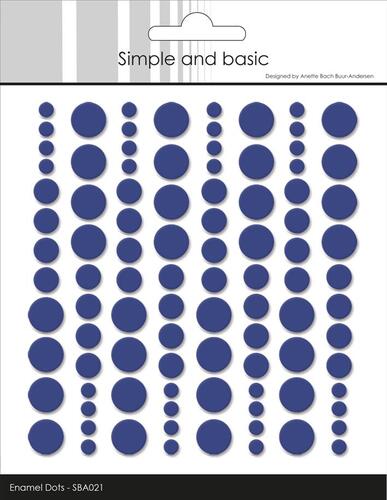 Simple and Basic Enamel Dots Royal Blue