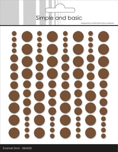 Simple and Basic Enamel Dots Chocolate Brown