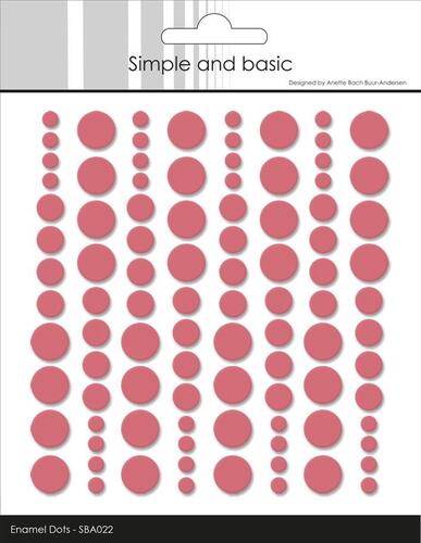 Simple and Basic Enamel Dots SBA022 - English Rose