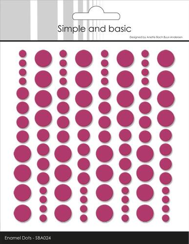 Simple and Basic Enamel Dots SBA024 - Wine