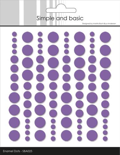 Simple and Basic Enamel Dots Purple