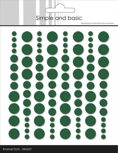 Simple and Basic Enamel Dots SBA027 - Forest Green