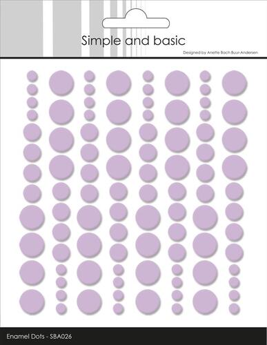 Simple and Basic Enamel Dots Light Purple
