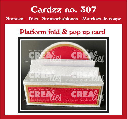Crealies Dies Cardzz 307 - Platform fold & pop up card