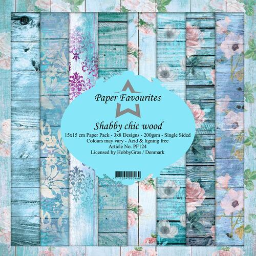 Paper Favourites 15x15 Shabby chic wood