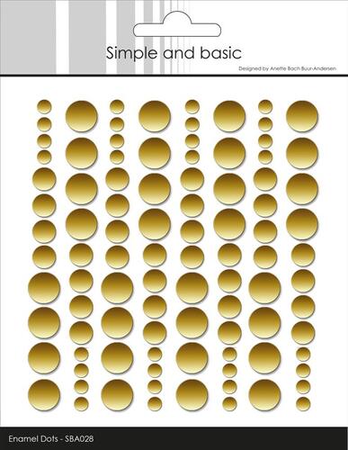 Simple and Basic Enamel Dots Metallic Gold - Matte
