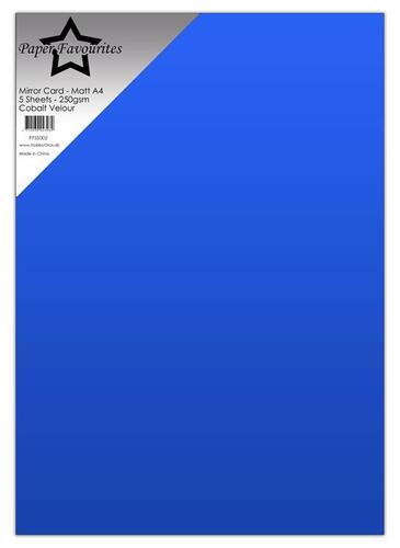 Paper Favourites Mirror Card Mat - Cobalt Velour