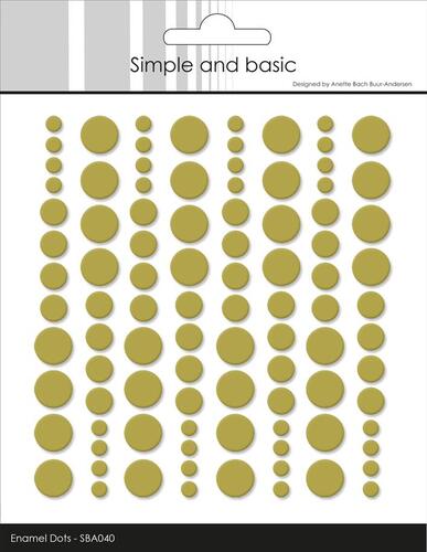 Simple and Basic Enamel Dots SBA040 - Olive