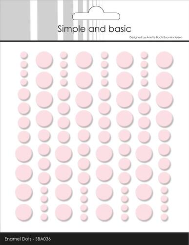 Simple and Basic Enamel Dots SBA036 - Light Pink
