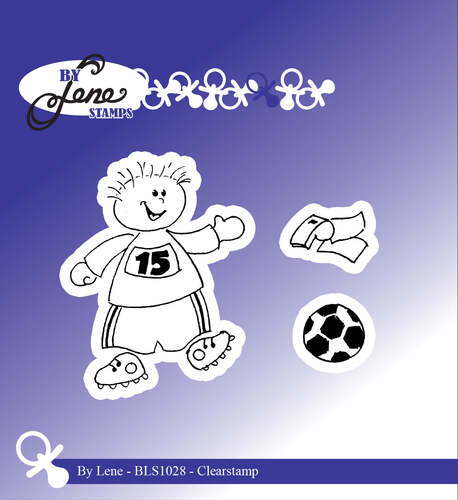 By Lene stempel BLS1028  - Boy with football