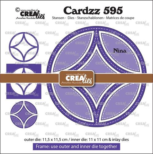 Crealies Dies Cardzz 595 - Frame & Inlay Nina