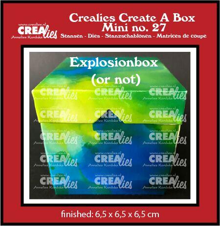 Crealies Dies Create A Box 27 - Explosion (or not) box Mini