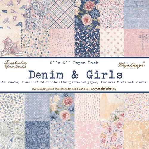 Maja Design - Denim & Girls - 6x6" Collection Pack
