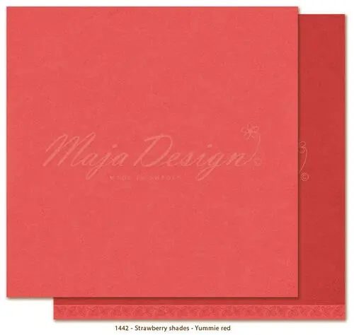 Maja Design - Strawberry - 12x12" Monochromes Yummie red