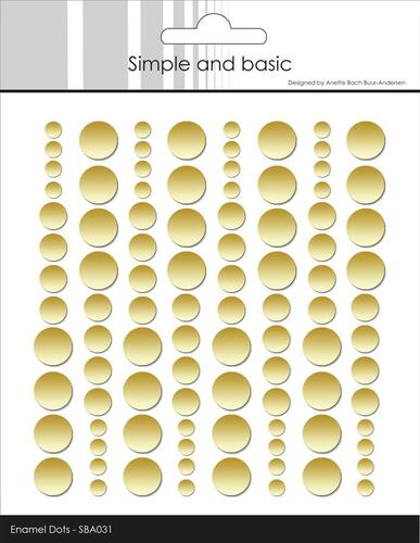 Simple and Basic Enamel Dots SBA031 - Matte Metallic Pale Gold