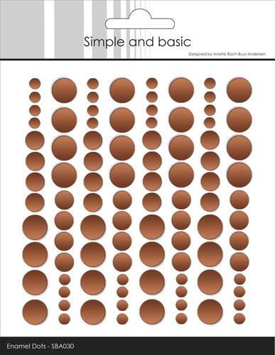 Simple and Basic Enamel Dots SBA030 - Matte Metallic Copper