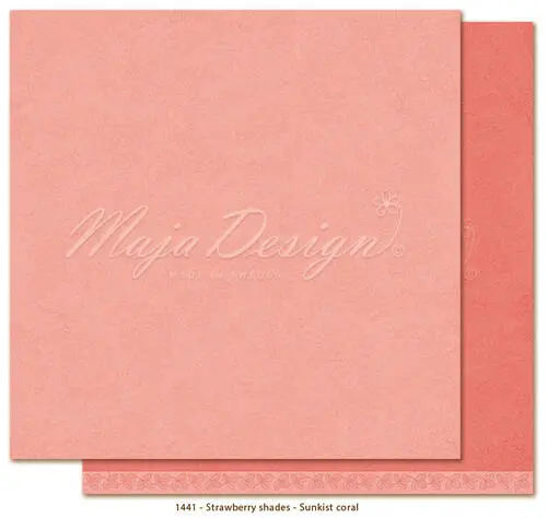 Maja Design - Strawberry - 12x12" Monochromes Sunkist coral