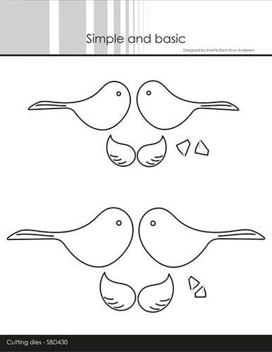 Simple and Basic die SBD430- Symmetrical Birds