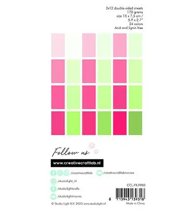 Studio Light Paper Pad mini slim - Fruity