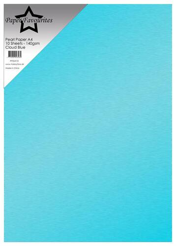 Paper Favourites Pearl Paper 140g - Cloud Blue