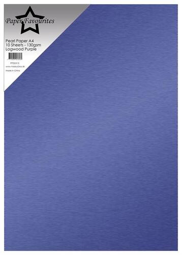 Paper Favourites Pearl Paper 130g - Logwood Purple