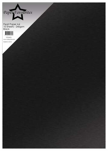 Paper Favourites Pearl Paper 240g - Black
