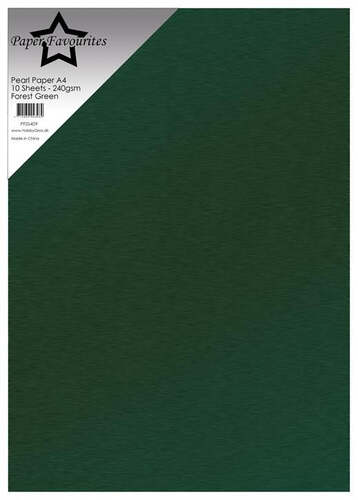 Paper Favourites Pearl Paper 240g - Forest Green