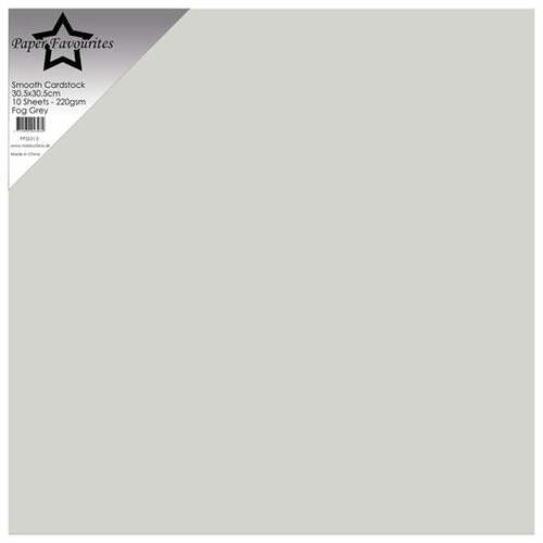 Paper Favourites Smooth Cardstock - Fog Grey