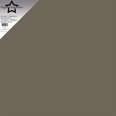 Paper Favourites Smooth Cardstock - Smokey Grey