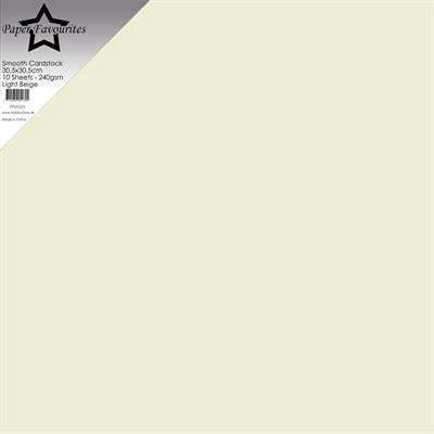 Paper Favourites Smooth Cardstock - Light Beige