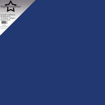 Paper Favourites Smooth Cardstock - Elegant Blue