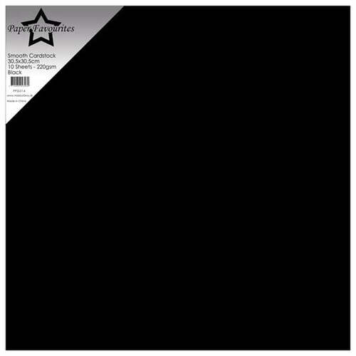 Paper Favourites Smooth Cardstock - Black