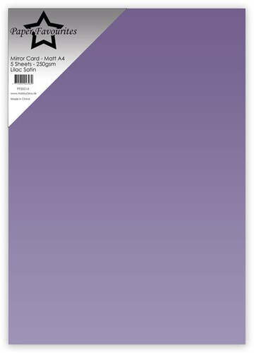 Paper Favourites Mirror Card Mat - Lilac Satin