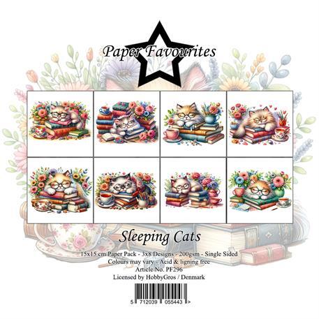 Paper Favourites 15x15 PF296 Sleeping Cats