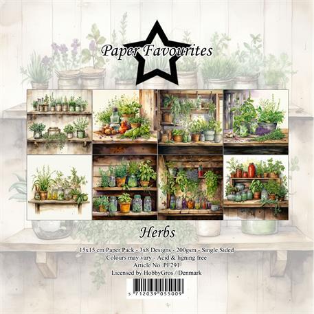 Paper Favourites 15x15 PF291 Herbs