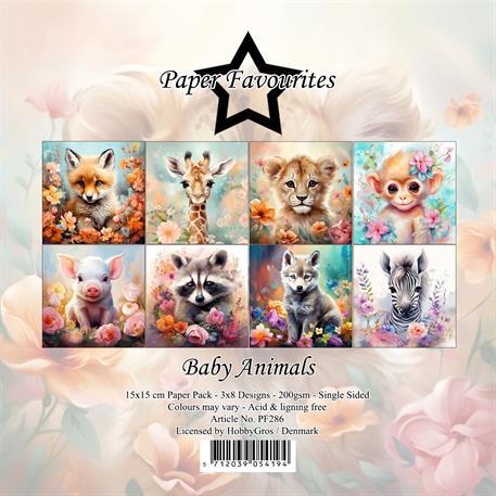 Paper Favourites 15x15 PF286 Baby Animals